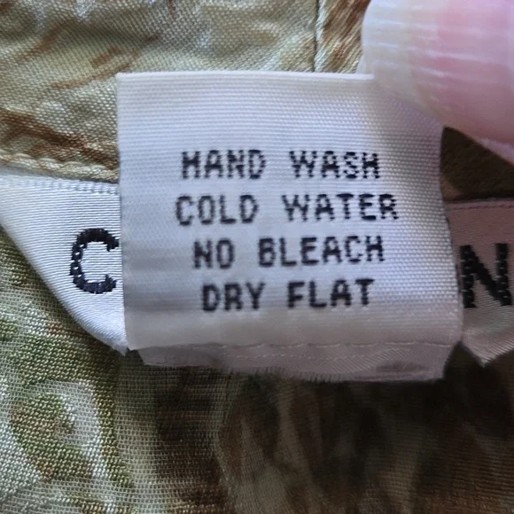 Vintage Citron Santa Monica Asian Floral V Neck Button Up Blouse Size 1X - Picture 4 of 11